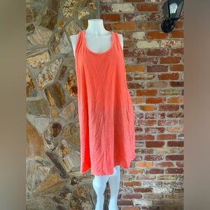 A new day, pink, large, sleeveless, beach covor up dress, excellent condition